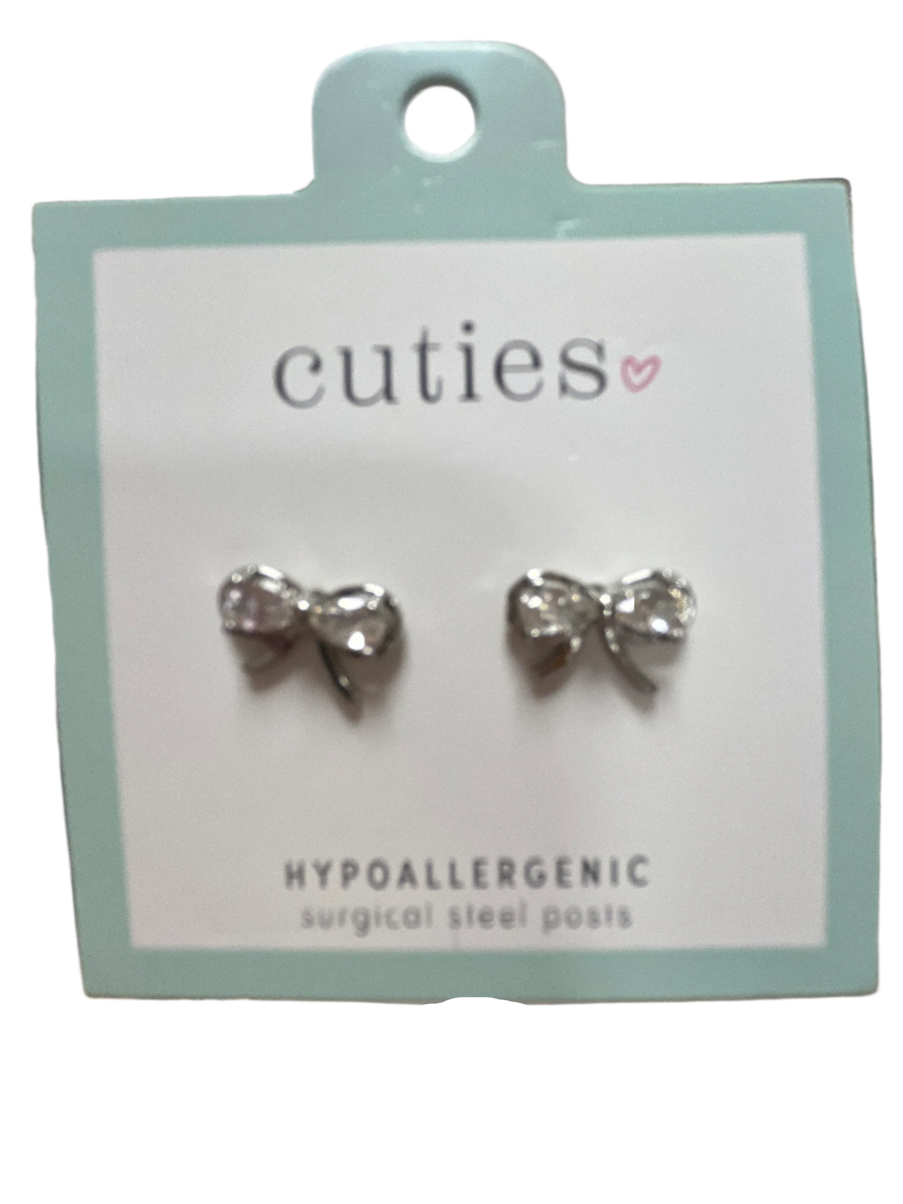BOWS WITH CRYSTALS EARRINGS