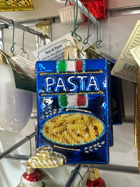 CHRISTMAS ORNAMENT - BOX OF PASTA