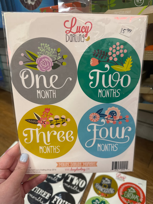FLOWER MONTHLY STICKERS