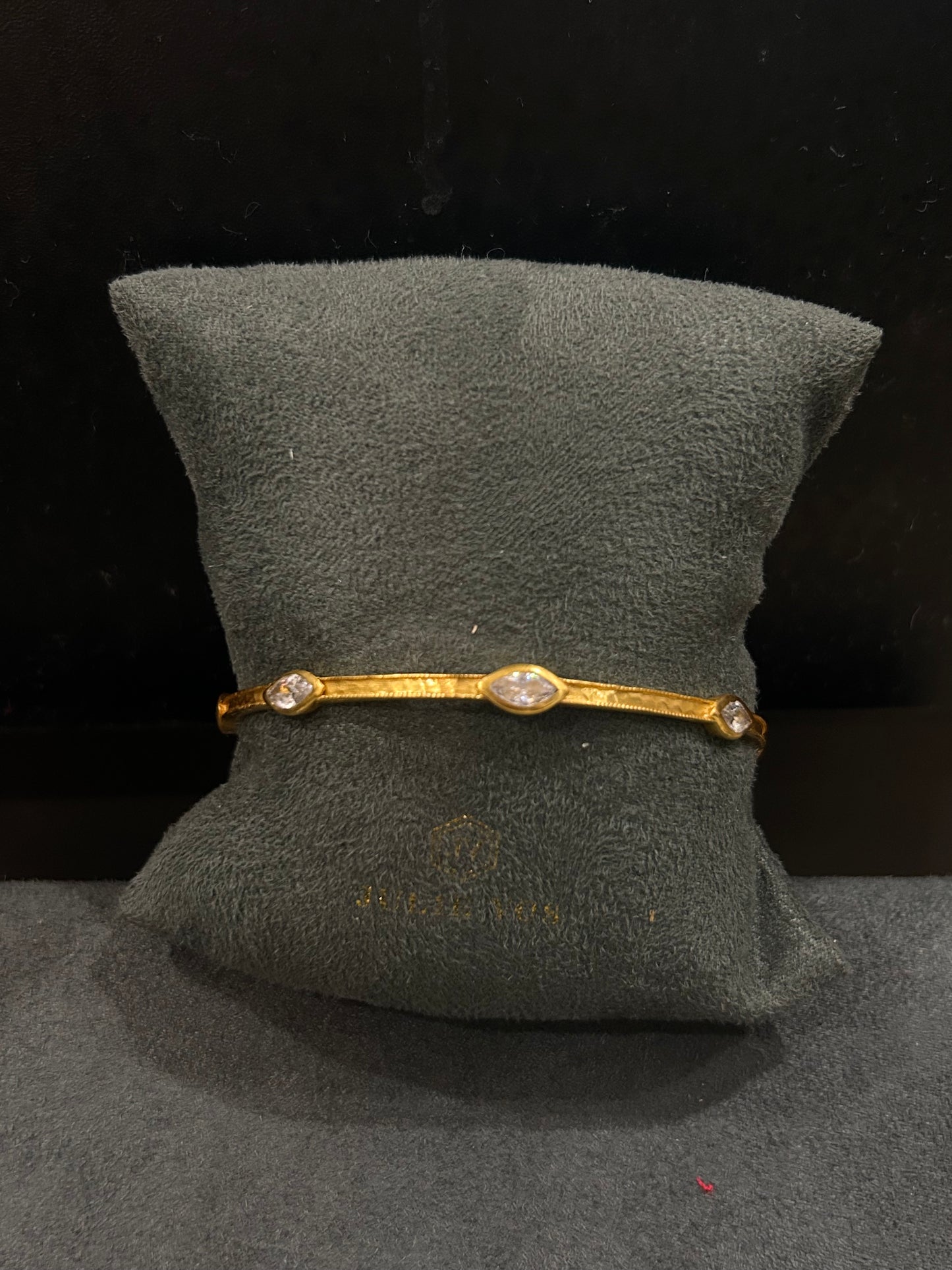 MONACO BANGLE GOLD CUBIC ZIRCONIA - L