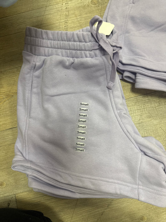FRENCH TERRY TULIP SHORTS - LAVENDER FOG