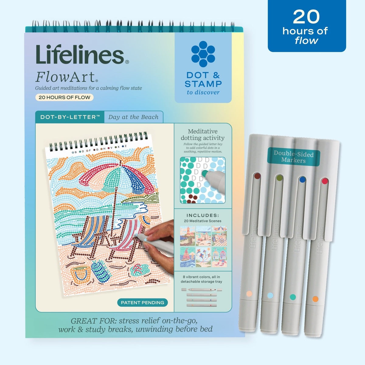 LIFELINES - FLOW ART - DOT-BY-LETTER