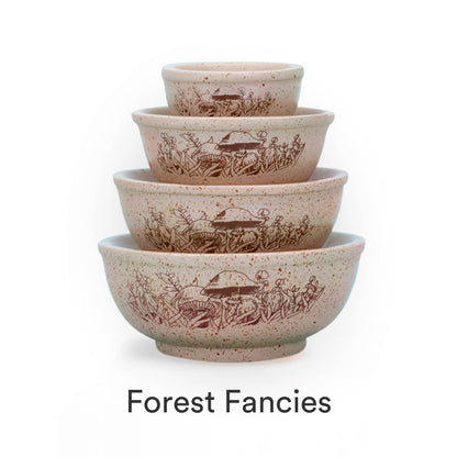 MINI PYREX-INSPIRED MIXING BOWLS STACKABLE DISPLAY SET