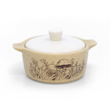 PYREX-INSPIRED FOREST FANCIES CASSEROLE CERAMIC TRINKET BOX