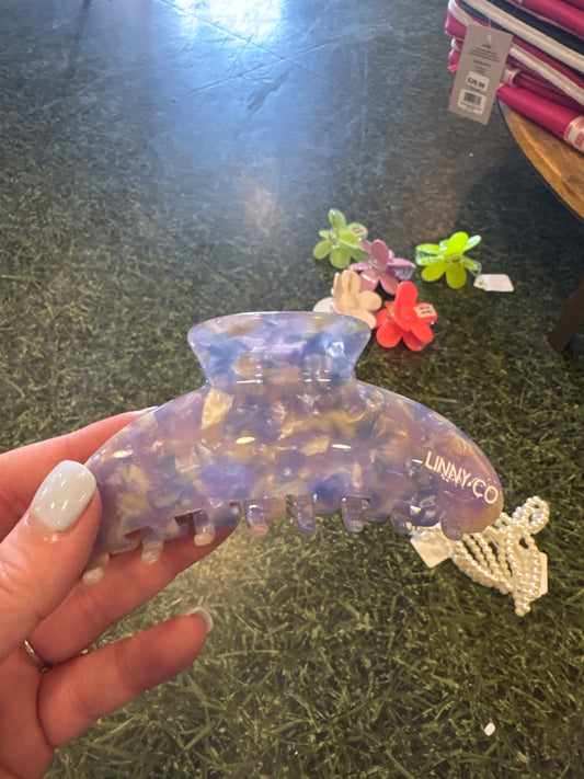 PURPLE/BLUE RESIN CLAW CLIP