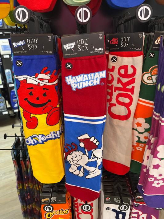 SOCKS - HAWAIIAN PUNCH HALF STRIPE