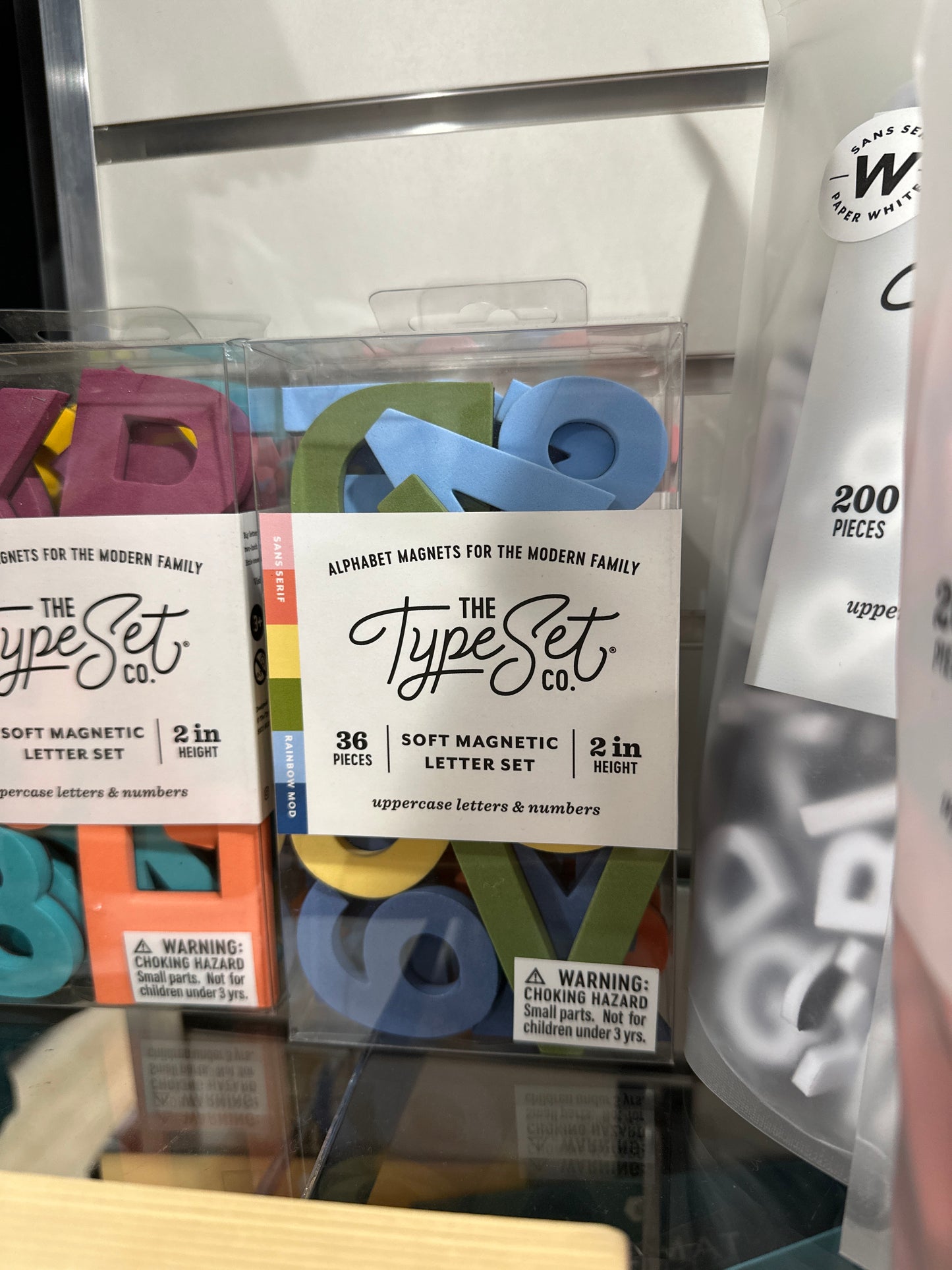 LARGE SOFT MAGNETIC LETTERS - RAINBOW MOD