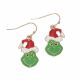 ENAMEL CHRISTMAS GRINCH EARRINGS