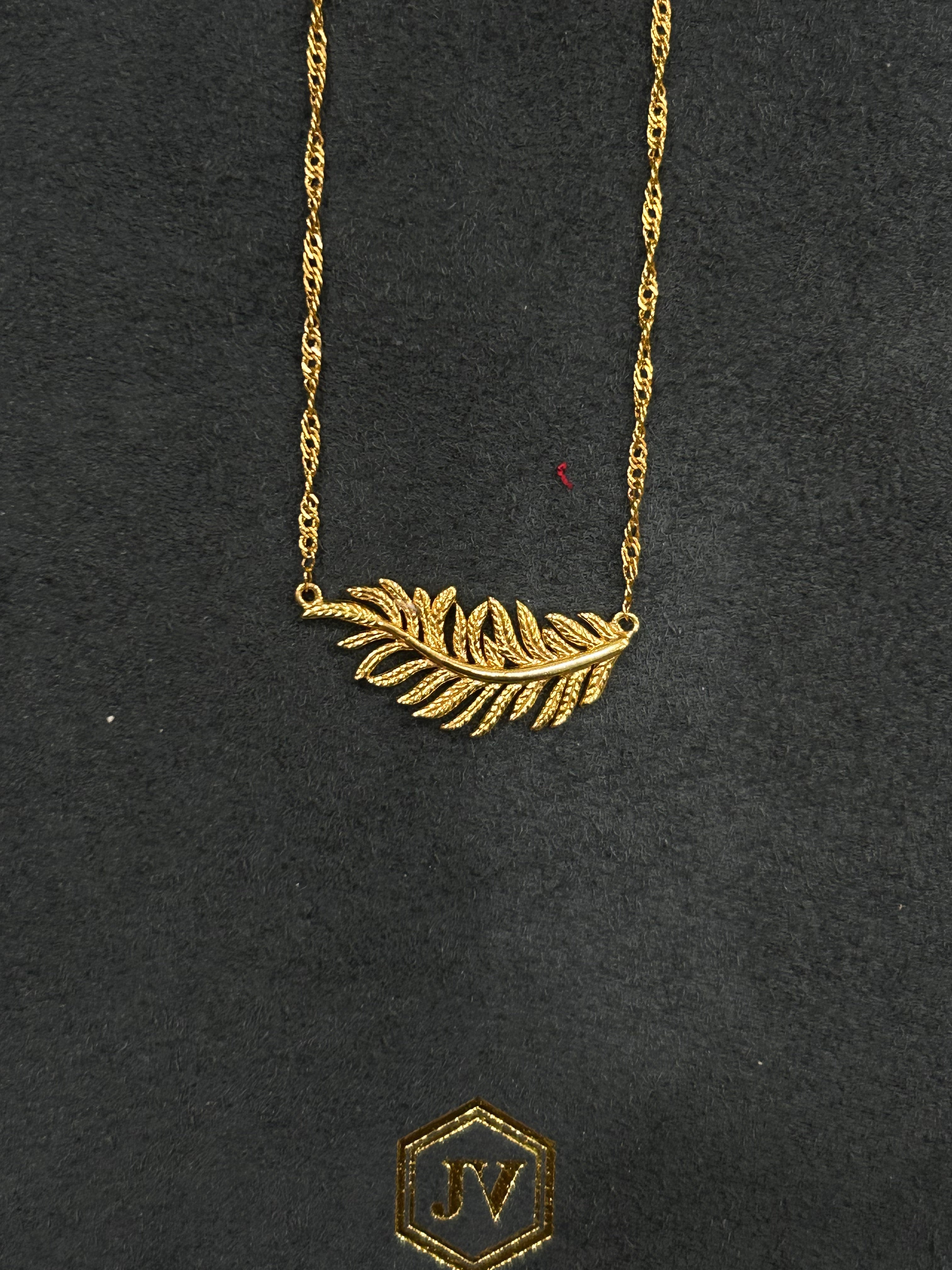 FERN DELICATE NECKLACE GOLD OS