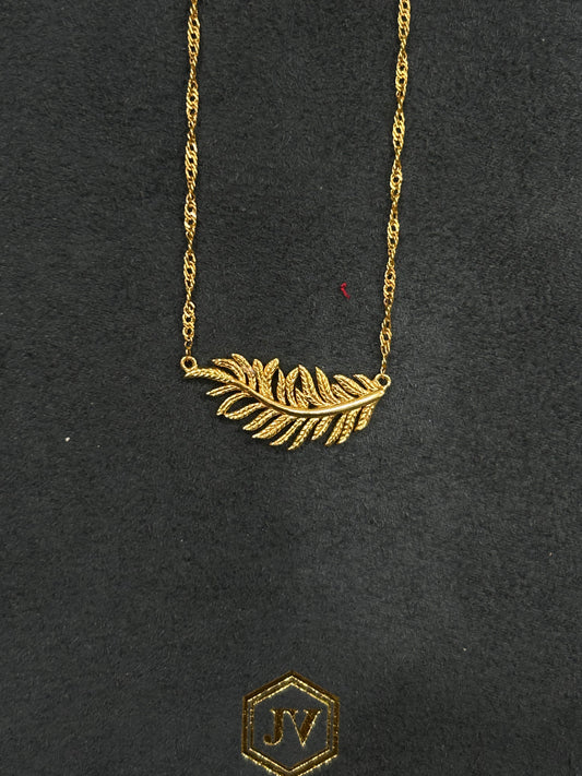 FERN DELICATE NECKLACE GOLD OS