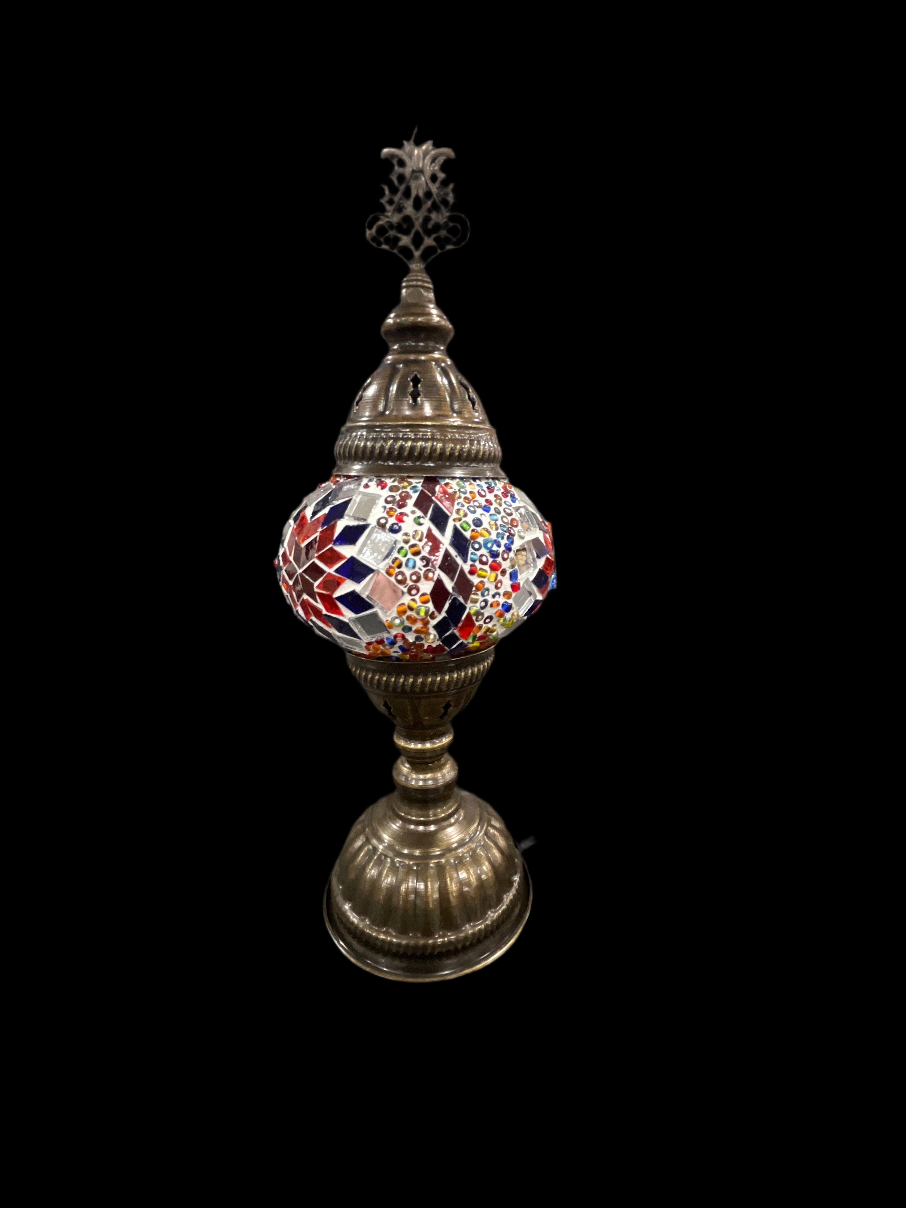 STARBURST SHADE TABLE LAMP - MULTICOLOR