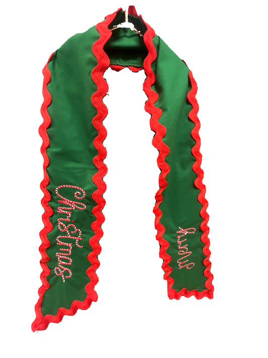 HOLIDAY WREATH SASH