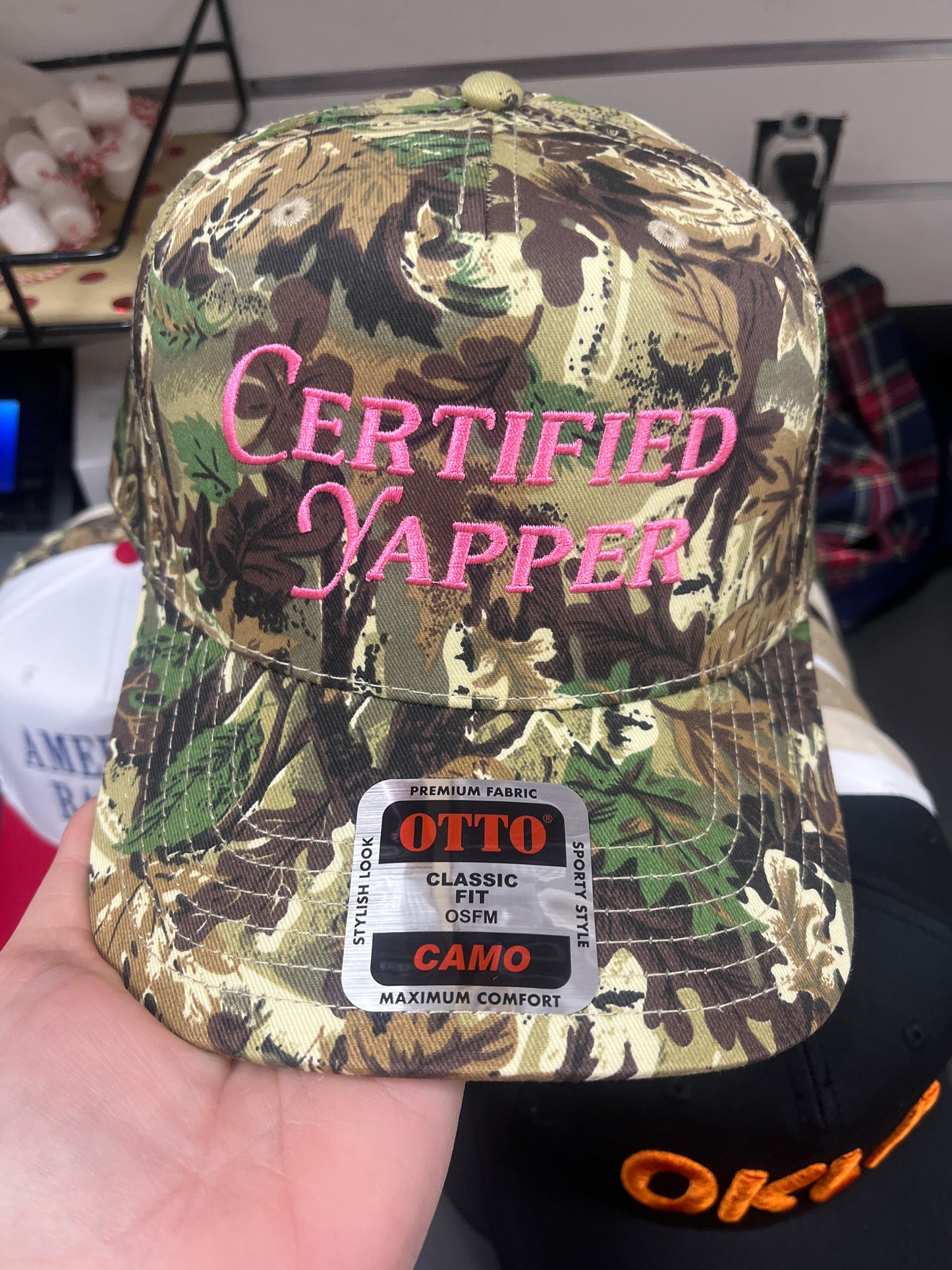 CAMO HAT - CERTIFIED YAPPER