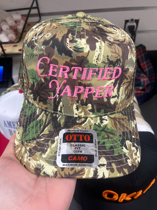 CAMO HAT - CERTIFIED YAPPER