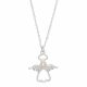 SILVER ANGEL WITH PEARL NECKLACE