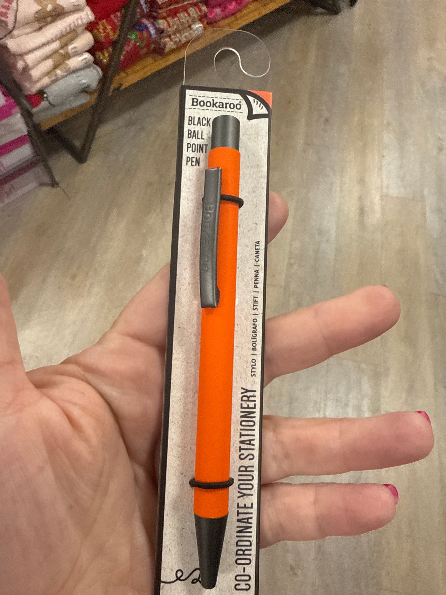 BOOKAROO BALL POINT PEN - ORANGE