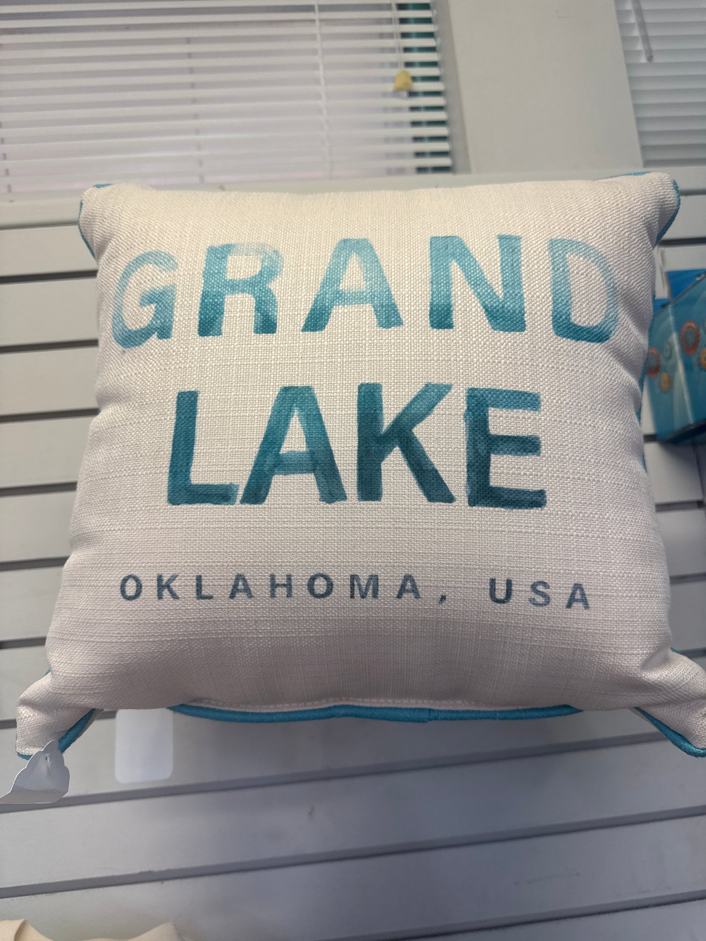GRAND LAKE OK, USA WATERCOLOR PILLOW