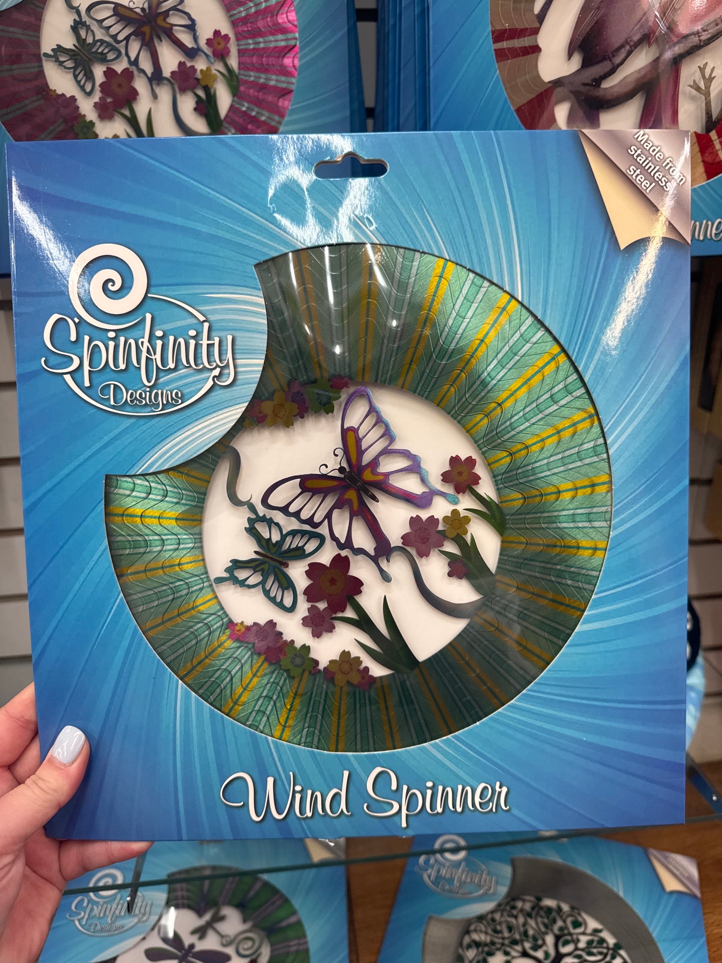 LARGE (12") 3D TEAL BUTTERFLY