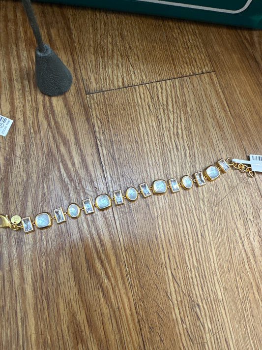 ANTONIA TENNIS BRACELET IRIDESCENT CLEAR CRYSTAL