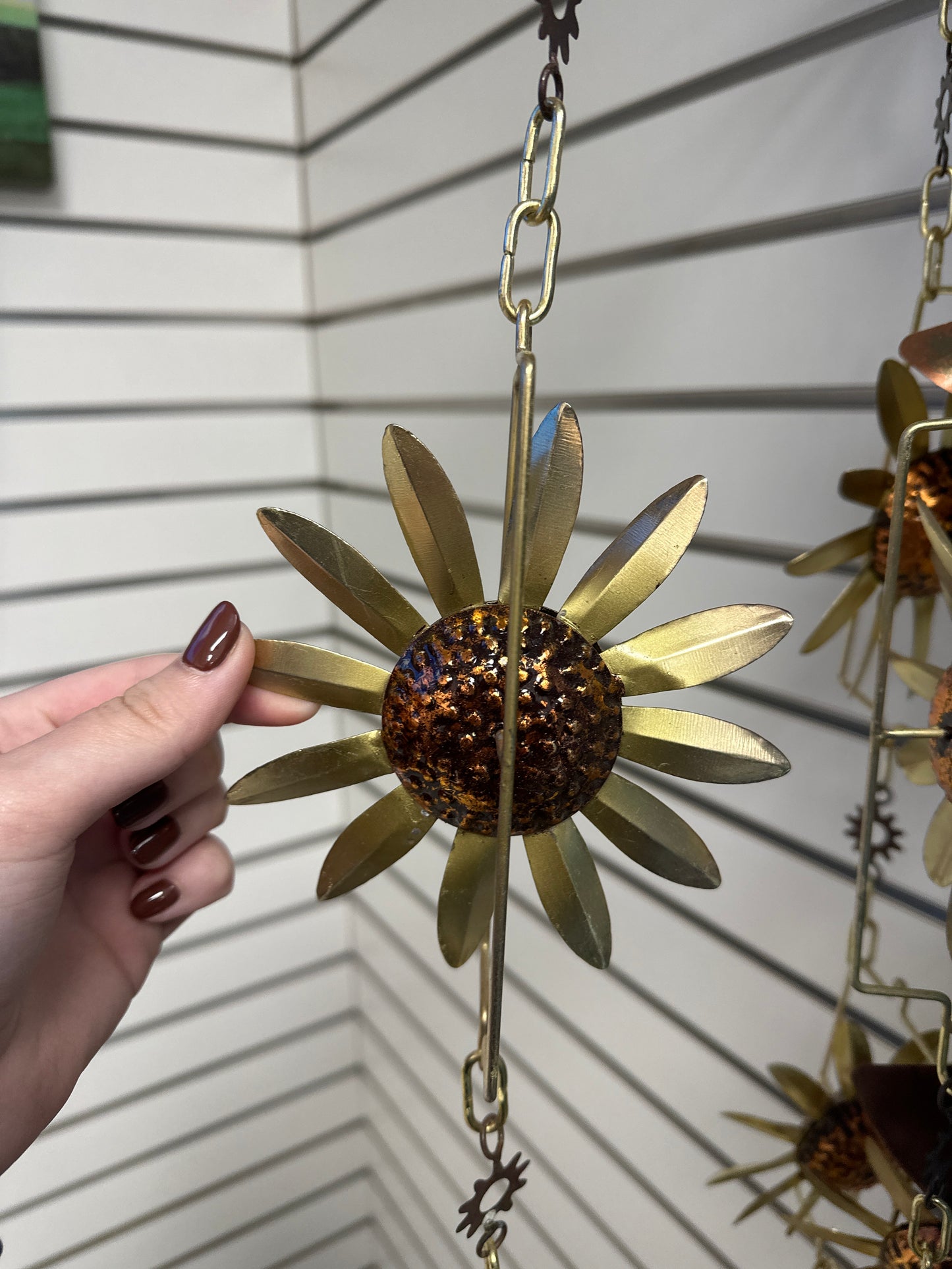 RAIN CHAIN - SUNFLOWER