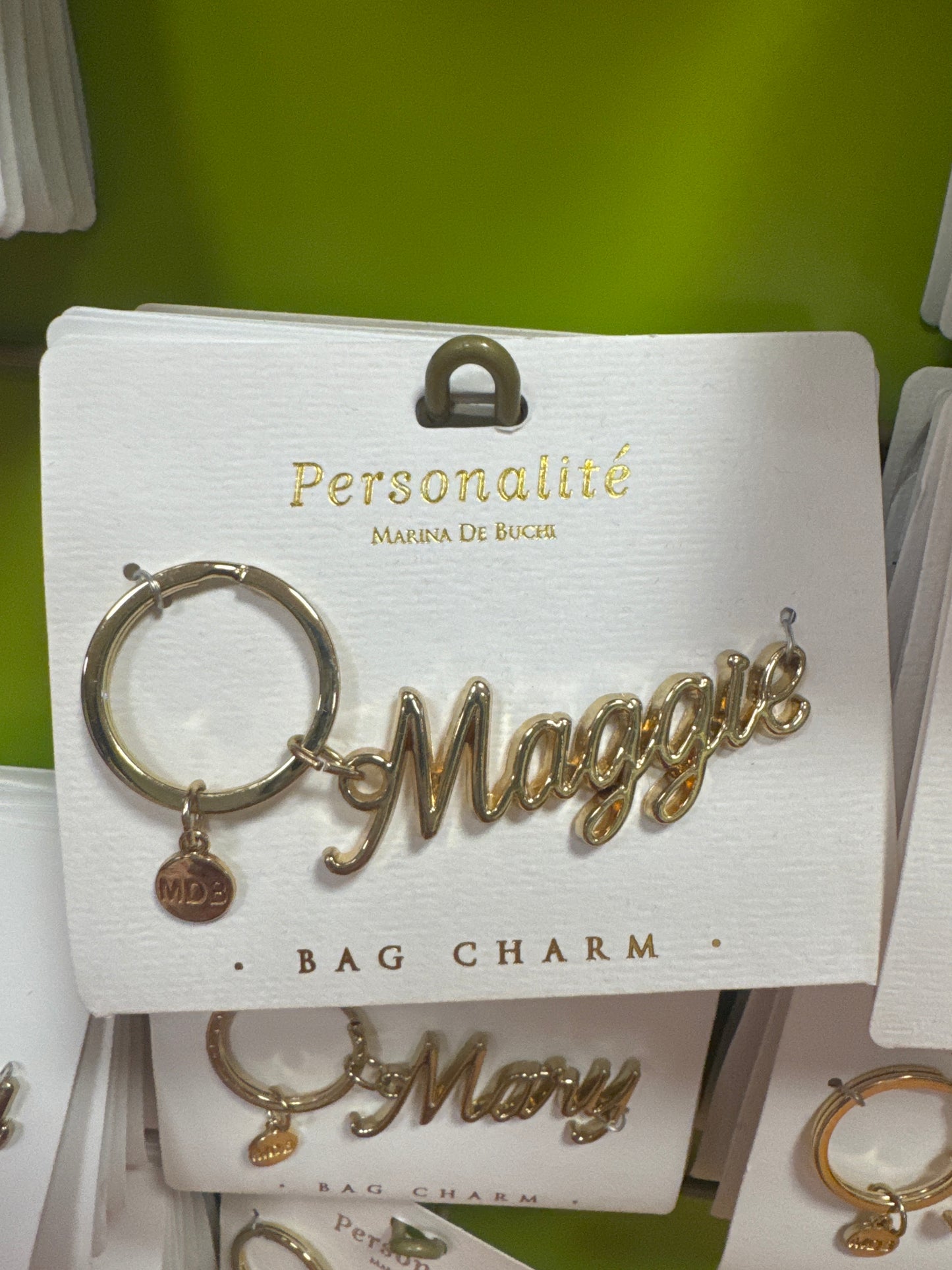 BAG CHARM KEYCHAIN - MAGGIE