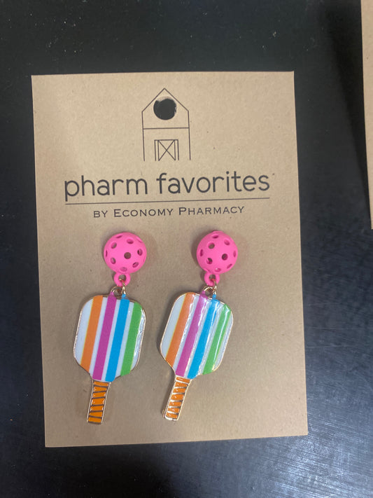 PICKLEBALL DROP EARRINGS - MULTI