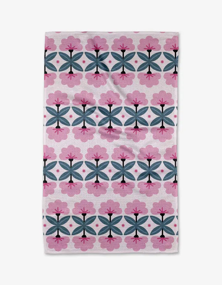 GEOMETRY TEA TOWEL - FLORALS