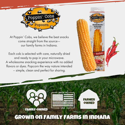 Popcorn on the Cob with Spicy Buffalo Seasoning  