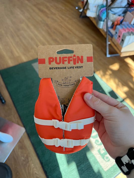 VINTAGE ORANGE LIFE VEST