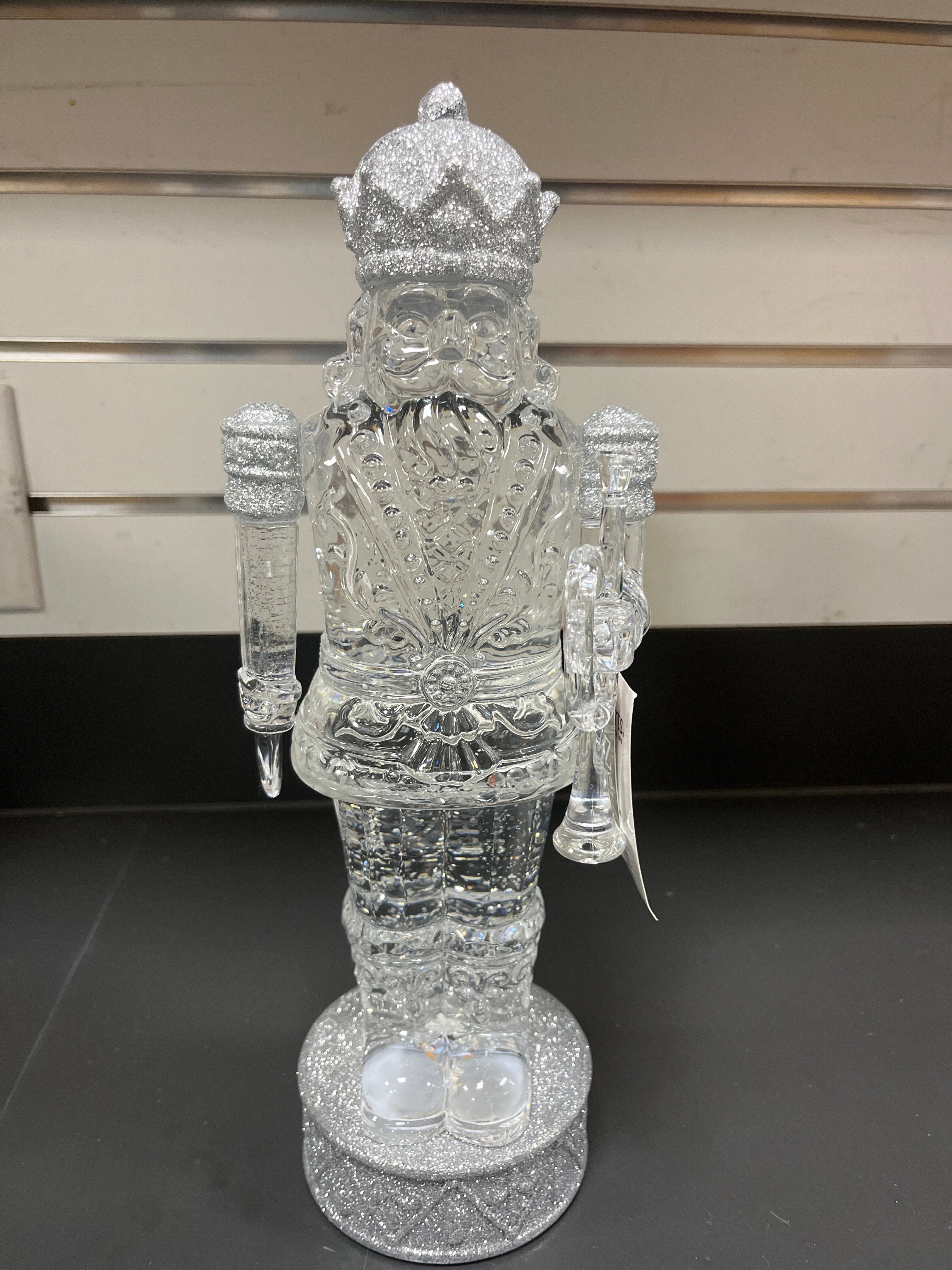 Acrylic Light Up Glitter Nutcracker