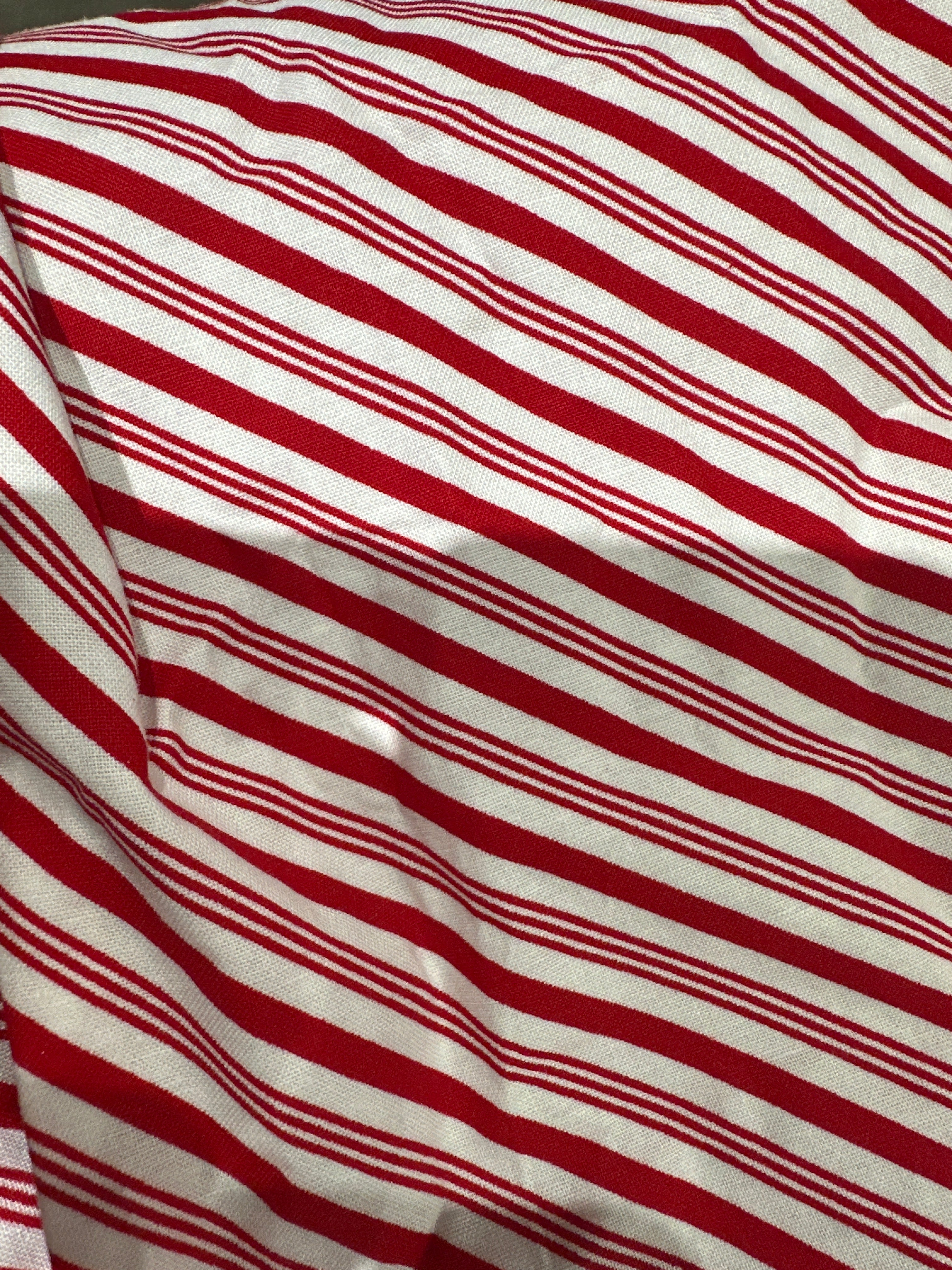 Candy Cane Striped Wreath Scarf