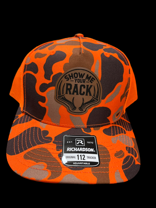 ORANGE CAMO HAT - SHOW ME YOUR RACK