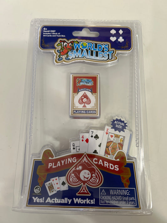 WORLDS SMALLEST - PLAYING CARDS