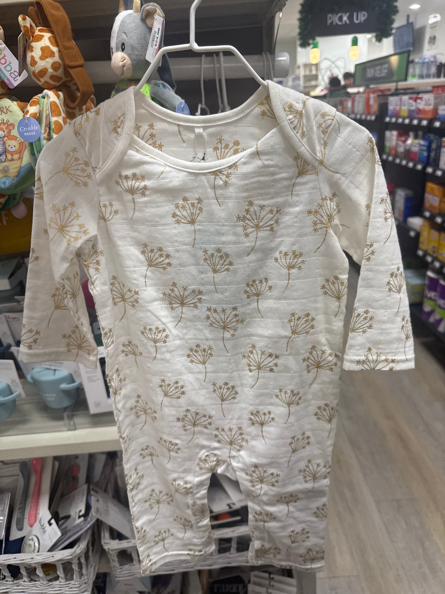 DANDELION LS SLEEPER - 9-12 MO