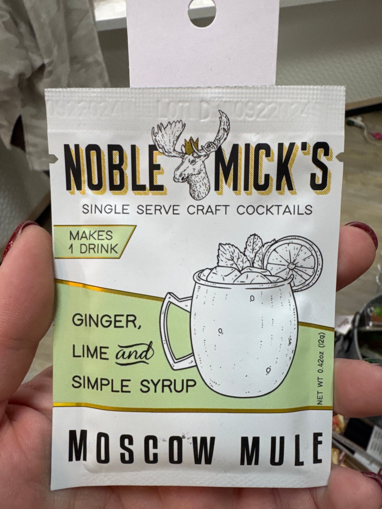 SINGLE SERVE COCKTAIL MIX - MOSCOW MULE