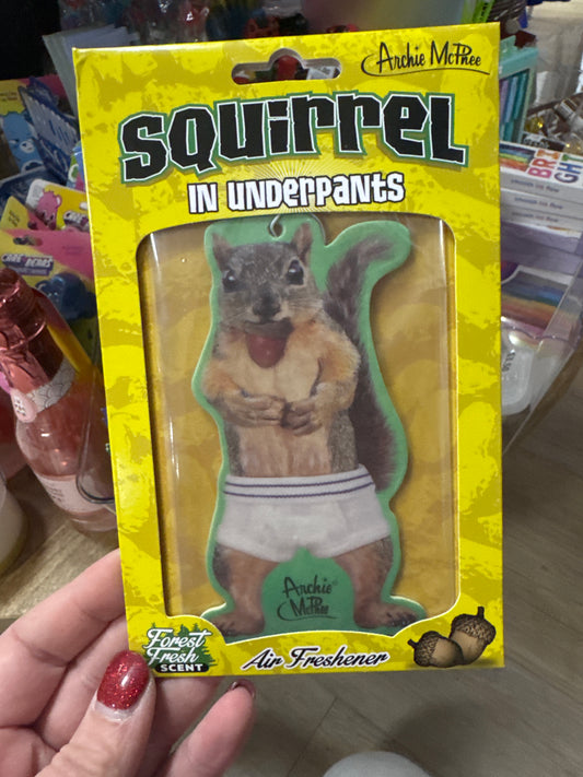 AIR FRESHENER - SQUIRREL IN UNDERPANTS