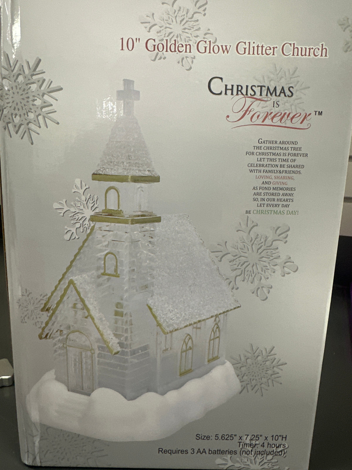 GOLDEN GLOW GLITTER CHURCH