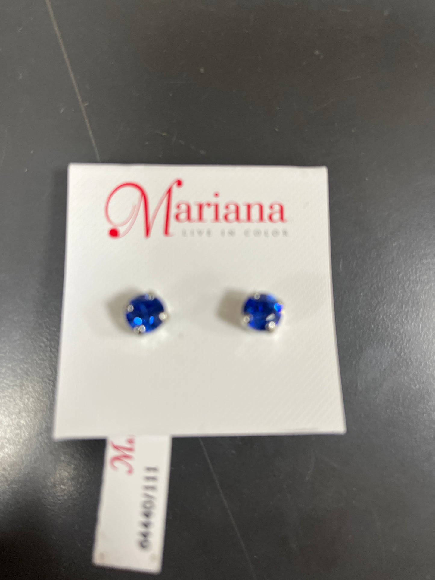 MARIANA - EARRINGS - MEDIUM STUD BLUE