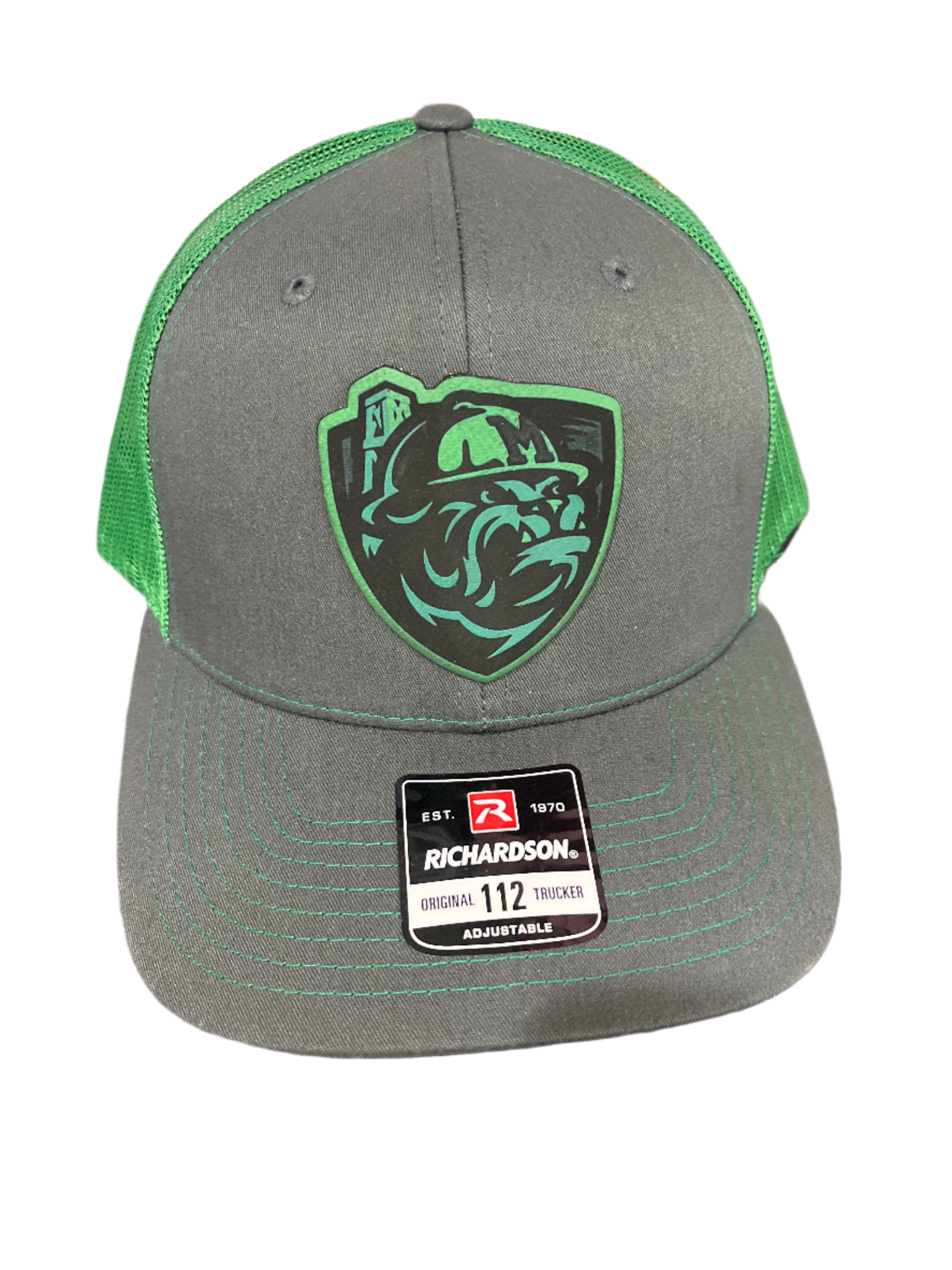 GREY/GREEN HAT W/GREEN ROUGHER PATCH