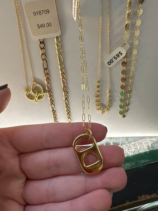 POP TAB NECKLACE GOLD