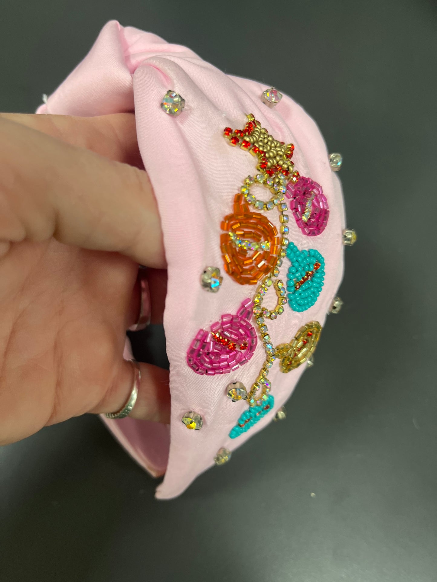 ORNAMENTS HEADBAND - PINK