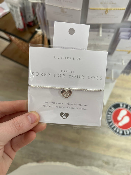 A LITTLE BRACELET - SORRY FOR YOUR LOSS