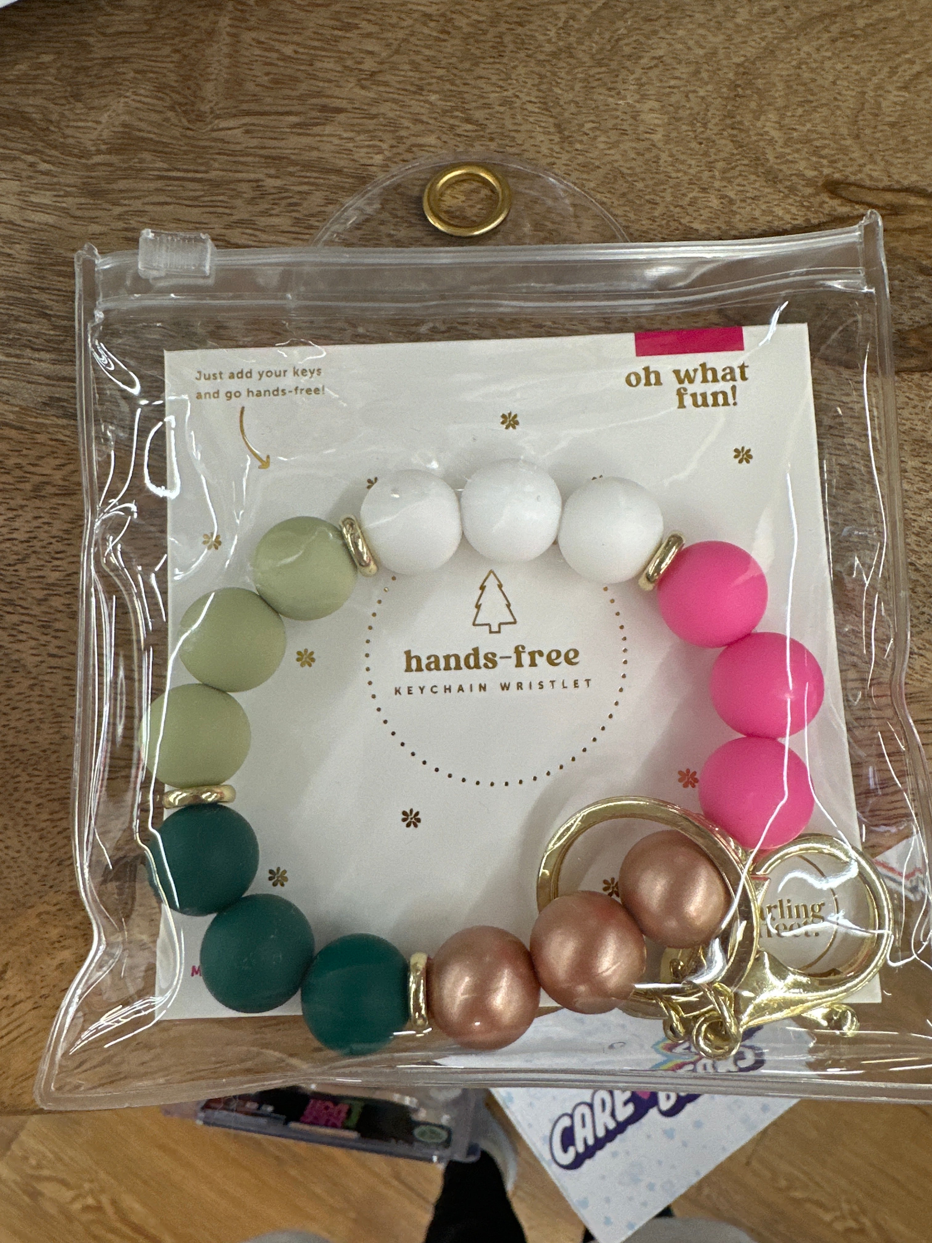 HANDS FREE KEYCHAIN WRISTLET - OH WHAT FUN