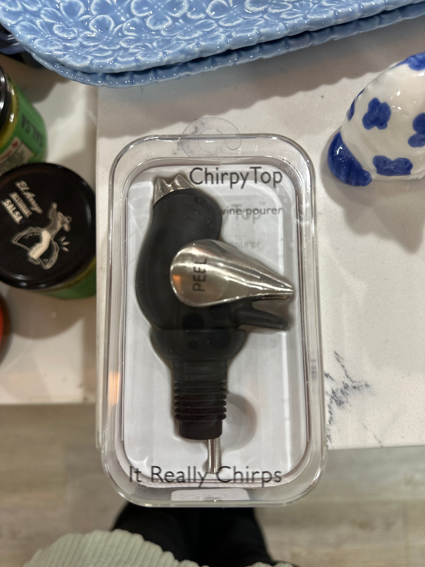 CHIRPY TOP - BLACK/CHROME