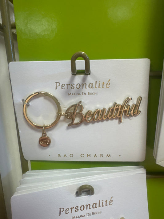BAG CHARM KEYCHAIN - BEAUTIFUL