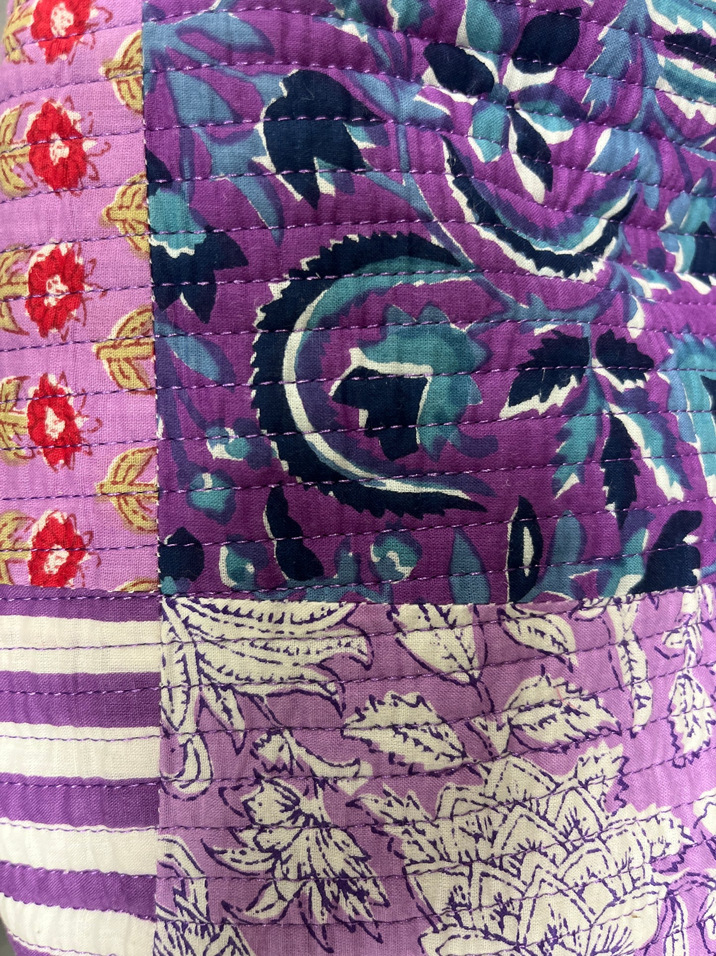 QUILTED 3PC COSMETIC BAG SET