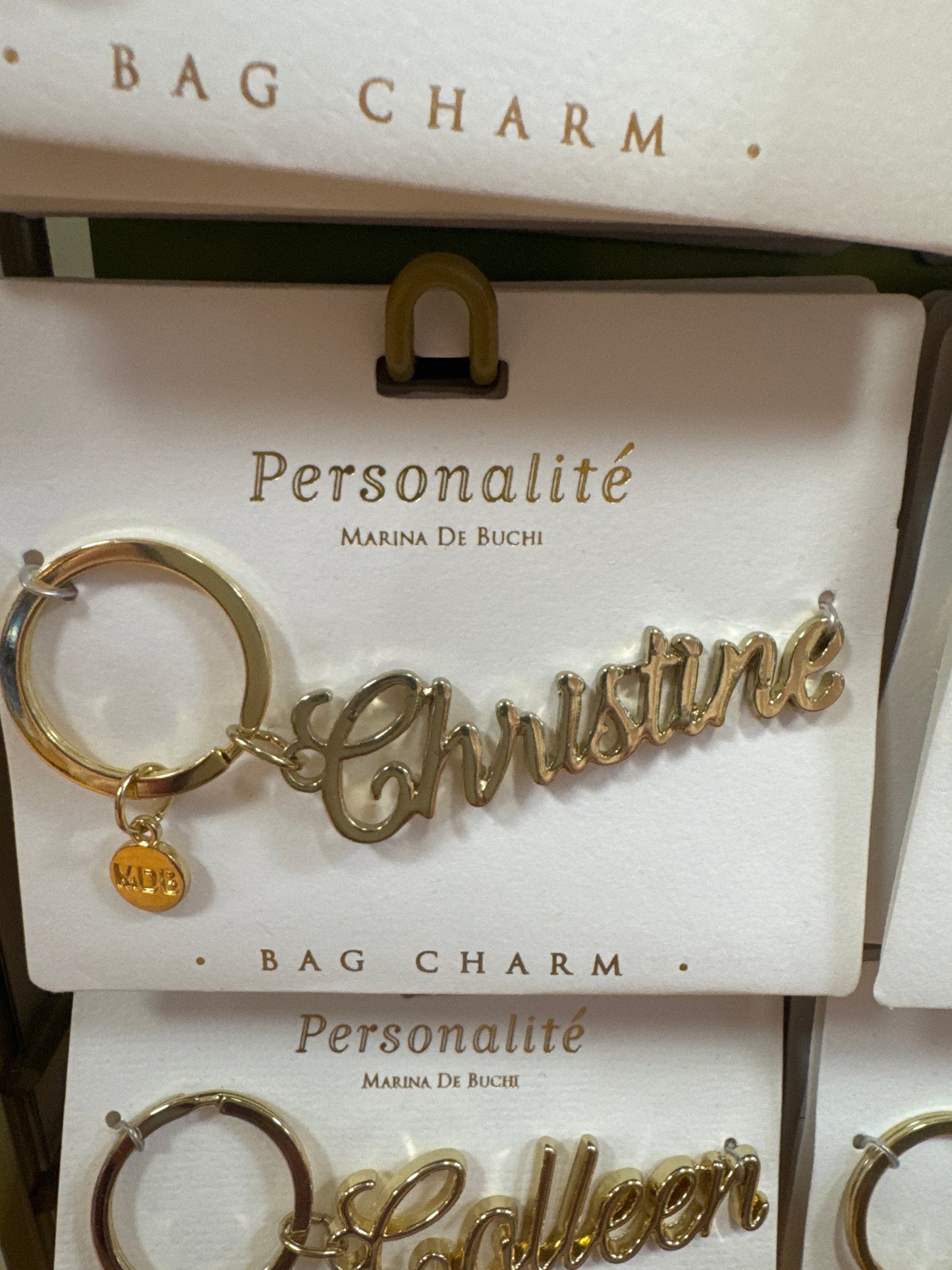 BAG CHARM KEYCHAIN - CHRISTINE