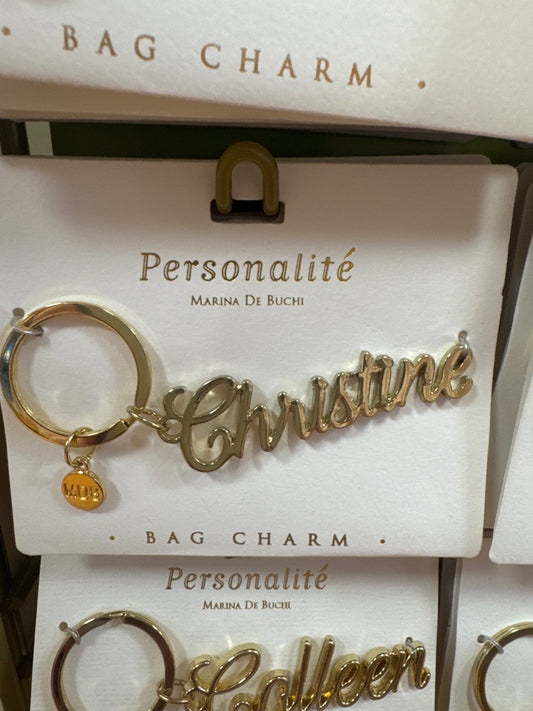 BAG CHARM KEYCHAIN - CHRISTINE