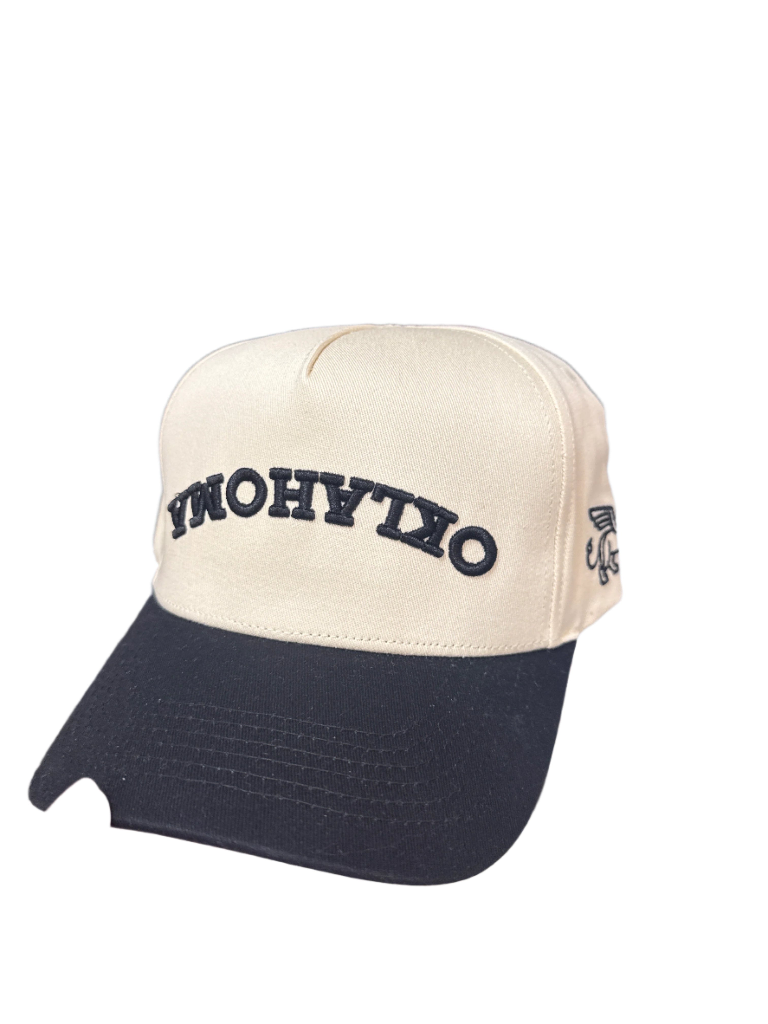 UPSIDE DOWN HAT - OKLAHOMA - BLACK