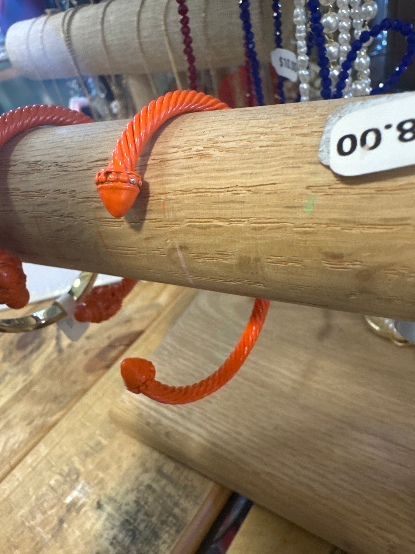 SMALL ORANGE CABLE BRACELET